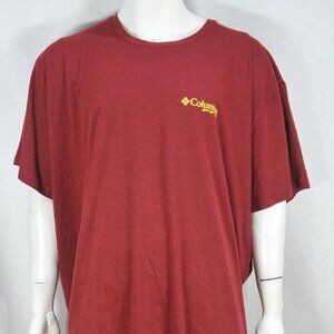 Columbia PFG Men's T shirt 5XL Firts on the Water Tuna tee Short Sleeve Red  NWT